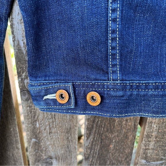 Big Star Women’s Embroidered Pocket Denim Trucker Jean Jacket Sz XS - Picture 6 of 14